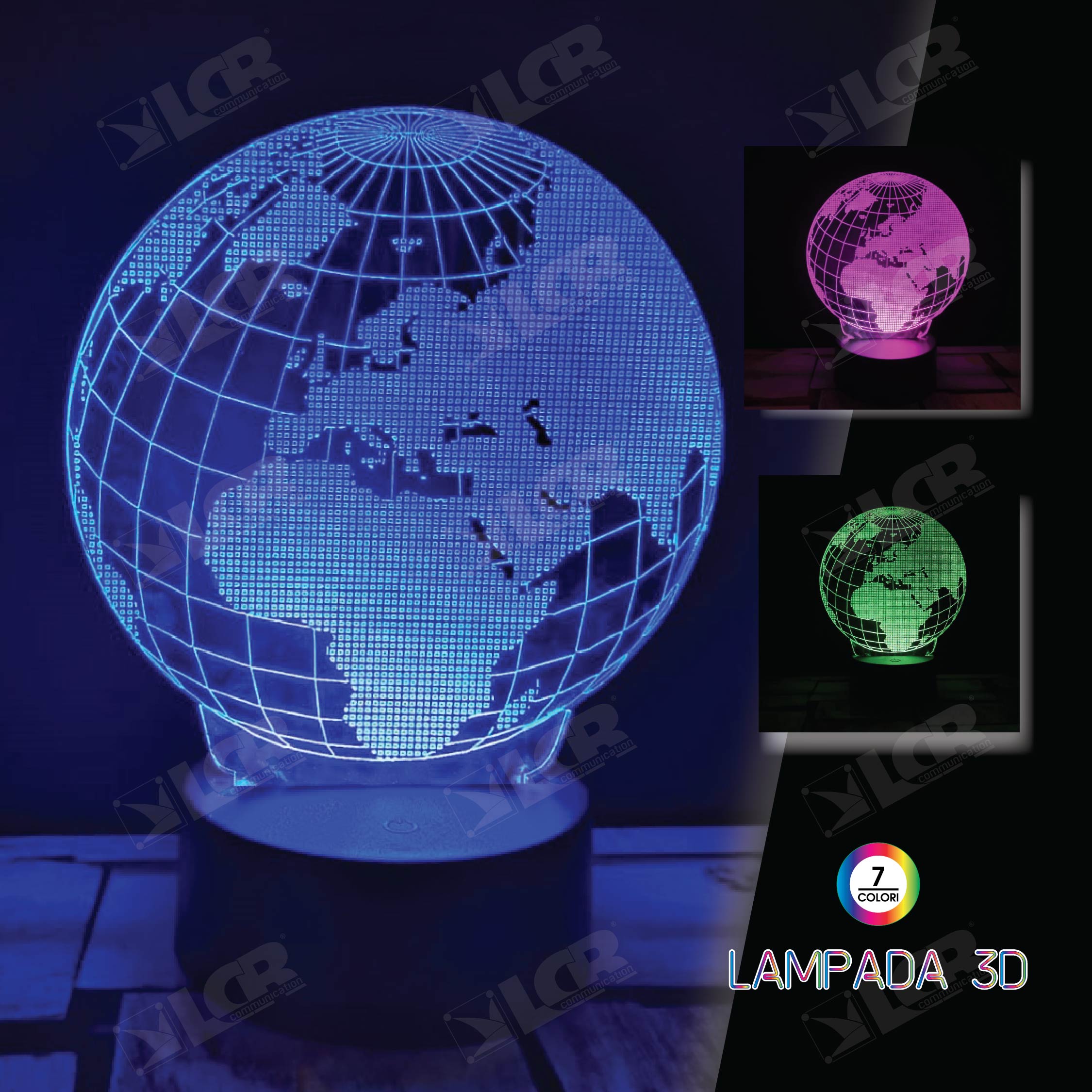 Lampada 3D Mappamondo - prezzo offerta 