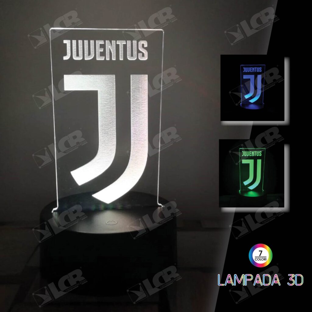 Lampada 3D Juventus