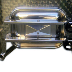 Serbatoio Acciaio Inox 2000 Litri Completa con Botola