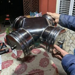 Raccordo a T doppia con ispezione di varie misure