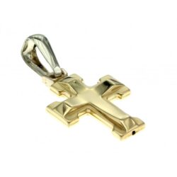 Ciondolo Croce Stilizzata in Oro 750