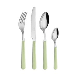 Servizio posate bistrot verde polveroso 24 pezzi – Neva
