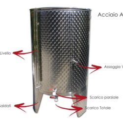Serbatoio Acciaio Inox 530 Litri Completo