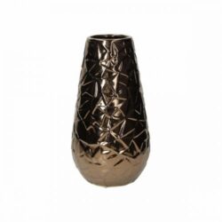 Vaso base larga ceramica bronzo glam soul