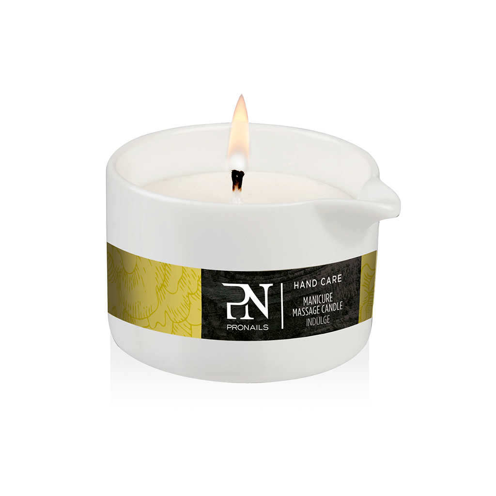 manicure massage candle indulge pronails