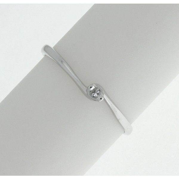 Anello Solitario Donna in Oro 750 e Diamante - Image 2