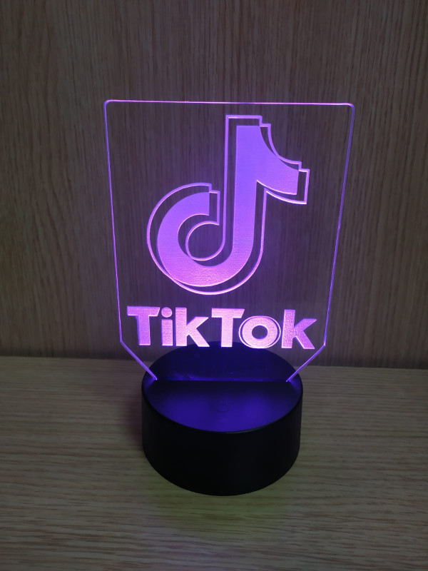 Lampada 3D Tik Tok