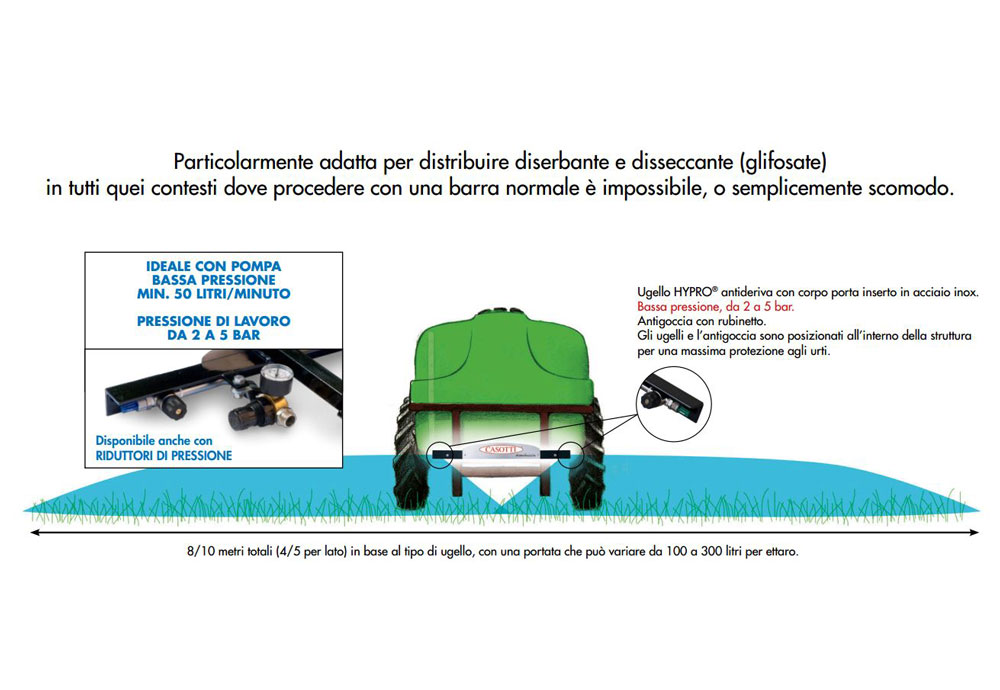 Barra Diserbo Casotti Diserbaccia 10 Metri Irrorazione - Image 3