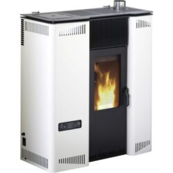 stufa a pellet slim canalizzata 12 kw a pellet vulcania