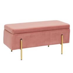 Cassapanca contenitore in velluto Glam