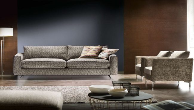 Divano Contemporaneo STRIPE Cava - Image 3