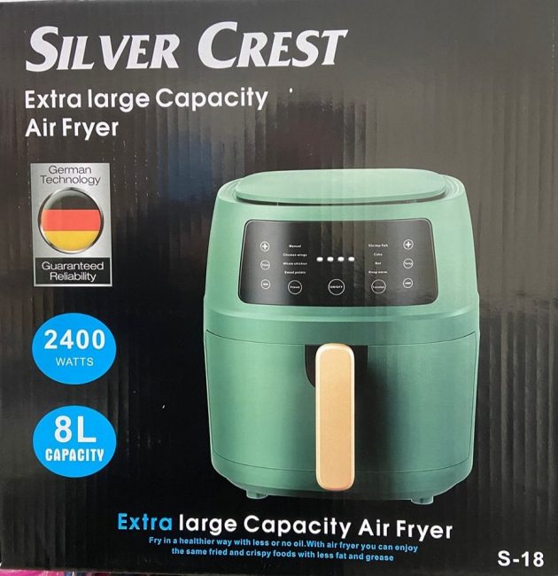 Friggitrice ad aria calda Silver Crest capienza 8L 
