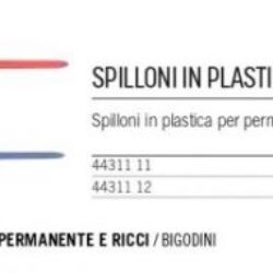 Spilloni in plastica per bigodini