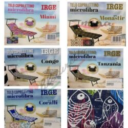 Irge Telo Coprilettino Microfibra Con Tasche e Cuscino