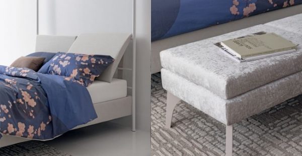 Letto tessile BEVERLY Oggioni - Image 4