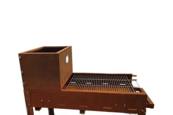 barbecue a legna clementi modello flipper in acciaio - Image 2