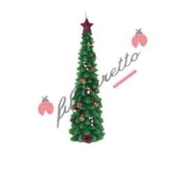 Preziosa Candela decorativa Albero verde con doni