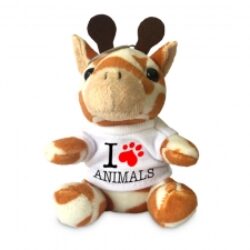 Portachiavi Peluche “Giraffa” Personalizzato