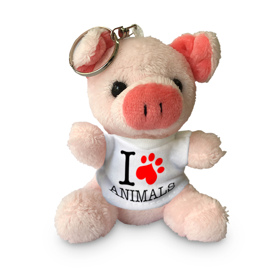 Portachiavi Peluche “Maialino” Personalizzato