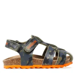 Sandali Bambino Military/Orange Geox Chalki