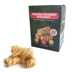accendifuoco lampista trucioli di legno ecologico pz 32