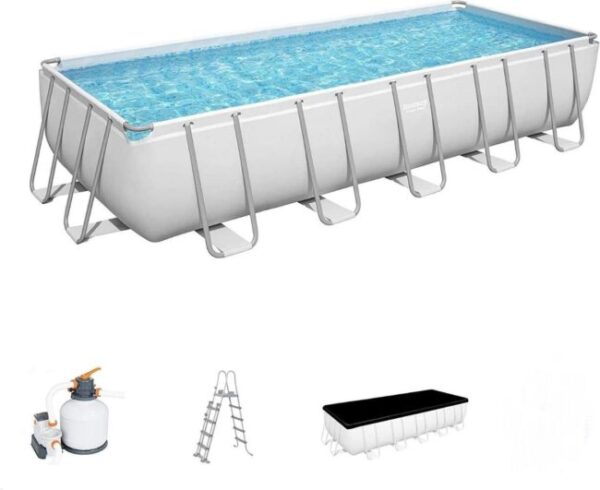 piscina fuori terra da giardino rettangolare