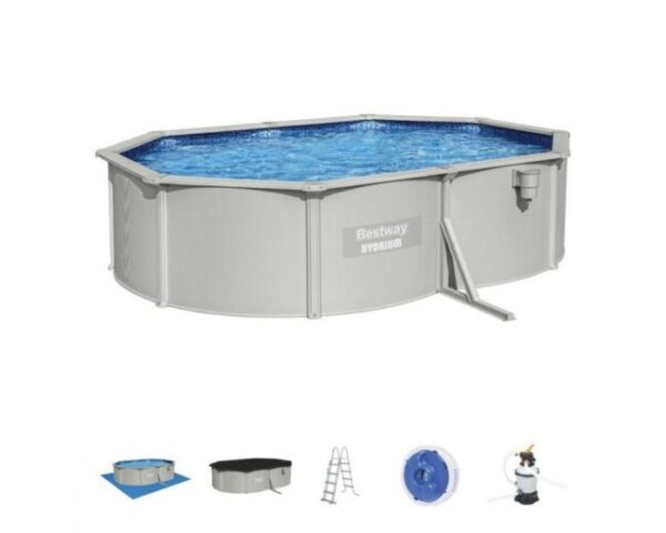 piscina in metallo fuori terra bestway hydrium ovale