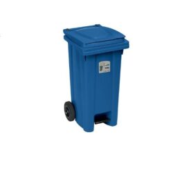 Bidone carrellato Stefanplast con pedale 120 l