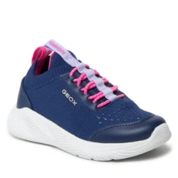Sneakers junior Sprintye Navy/Fuchsia Bambina Geox