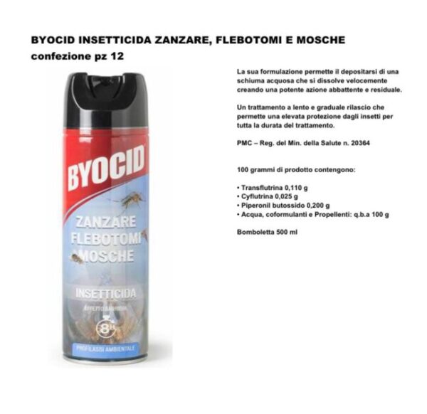 byocid insetticida spray 500ml