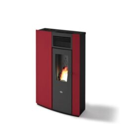 stufa pellet stretta slim eva calor modello perla 7,5 kw