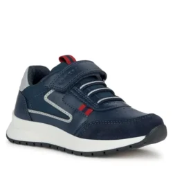 Sneakers basse Bambino J Briezee Boy Navy/Dk Red Geox