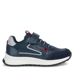 Sneakers basse Bambino J Briezee Boy Navy/Dk Red Geox