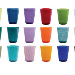 Bicchiere acqua in vetro soffiato Memento