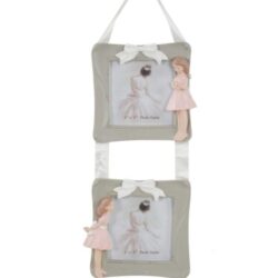 Porta foto doppio con ballerina