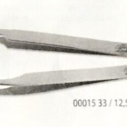 Pinzetta per ciglia finte con punta dritta e piegata