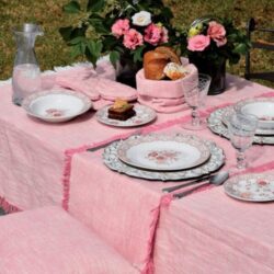 Cestino pane rotondo Volterra rosa antico Andrea Fontebas