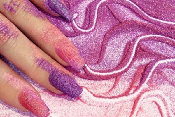 Polvere glitter per unghie