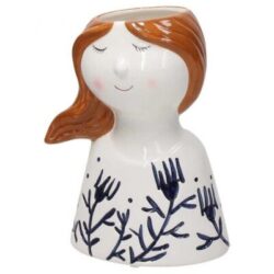 Vaso donna con foglie Anacu bianco Andrea Fontebasso