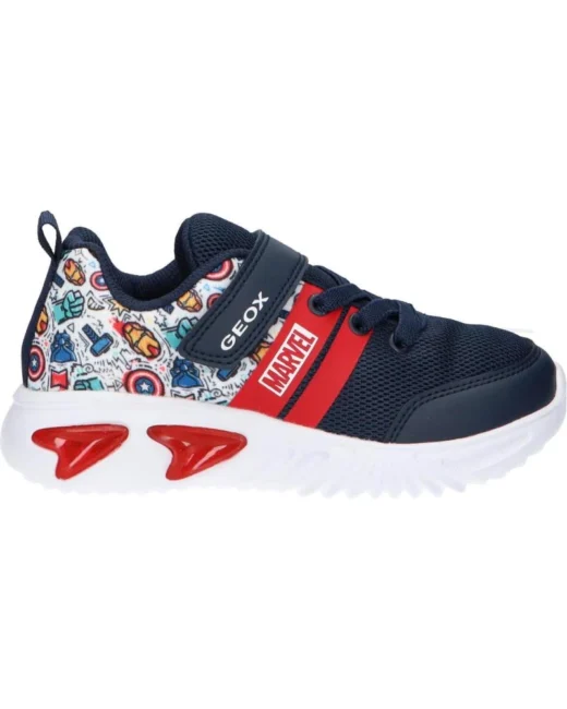 Scarpa Sportiva Bambino NAVY-MULTICOLOR GEOX