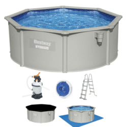 piscina metallo completa 360 x 120 h