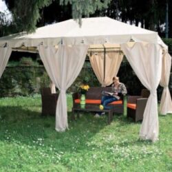gazebo in acciaio armonia 3 x 4