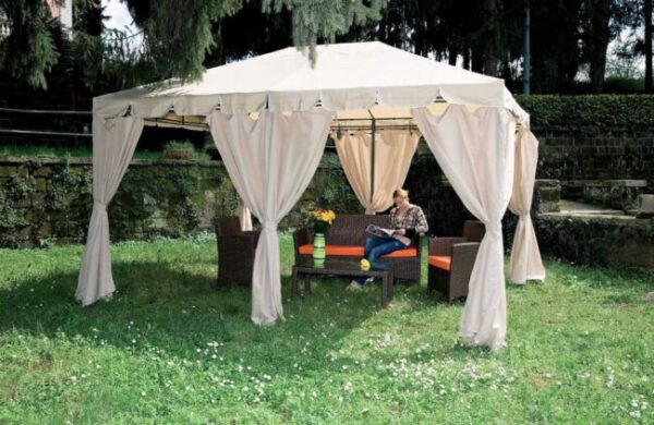 gazebo in acciaio armonia 3 x 4