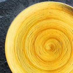 PIATTO DESSERT GIALLO - MEMENTO TABLE