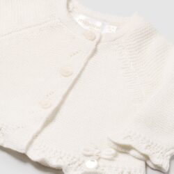 Cardigan Ecrù Neonata Mayoral
