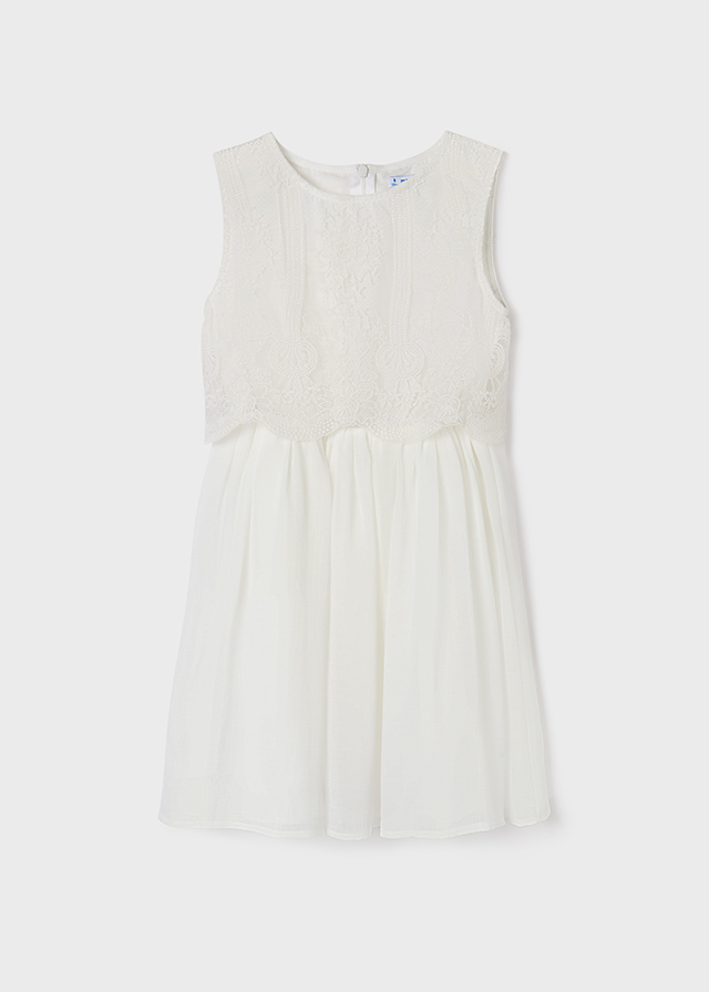 Vestito Ecrù Bambina Ragazza Mayoral 6956