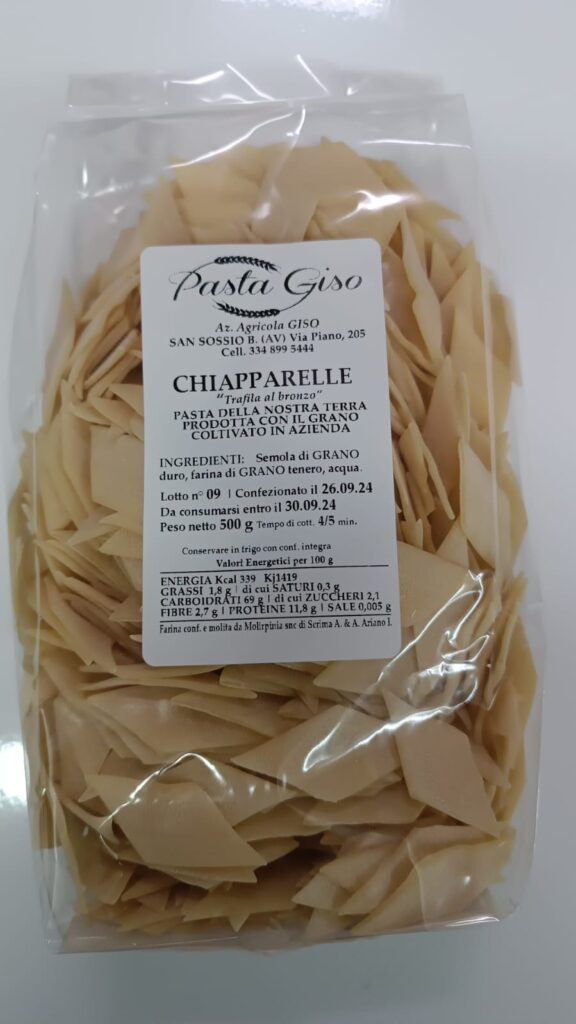 Chiapparelle di semolo di grano duro