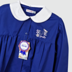 Ambrosino Grembiule Scuola Bambina Blu Royal