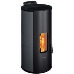stufa a pellet termovana modello louvre 9.0kw