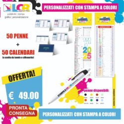 Super offerta 50 penne + 50 calendari